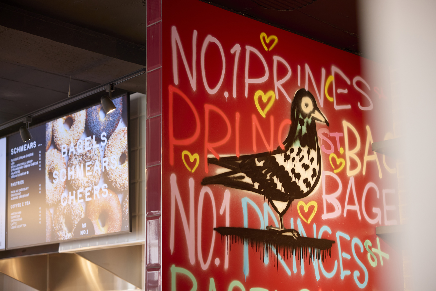 The No.1 Princes St mural wall